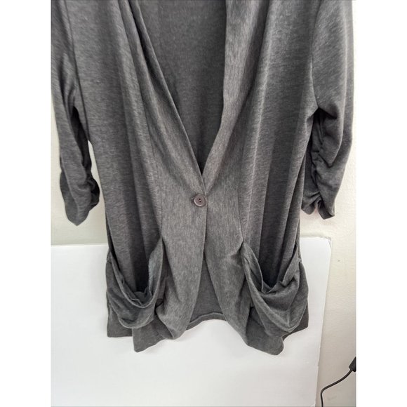M&S espresso size L cardigan gray button up - Picture 6 of 9